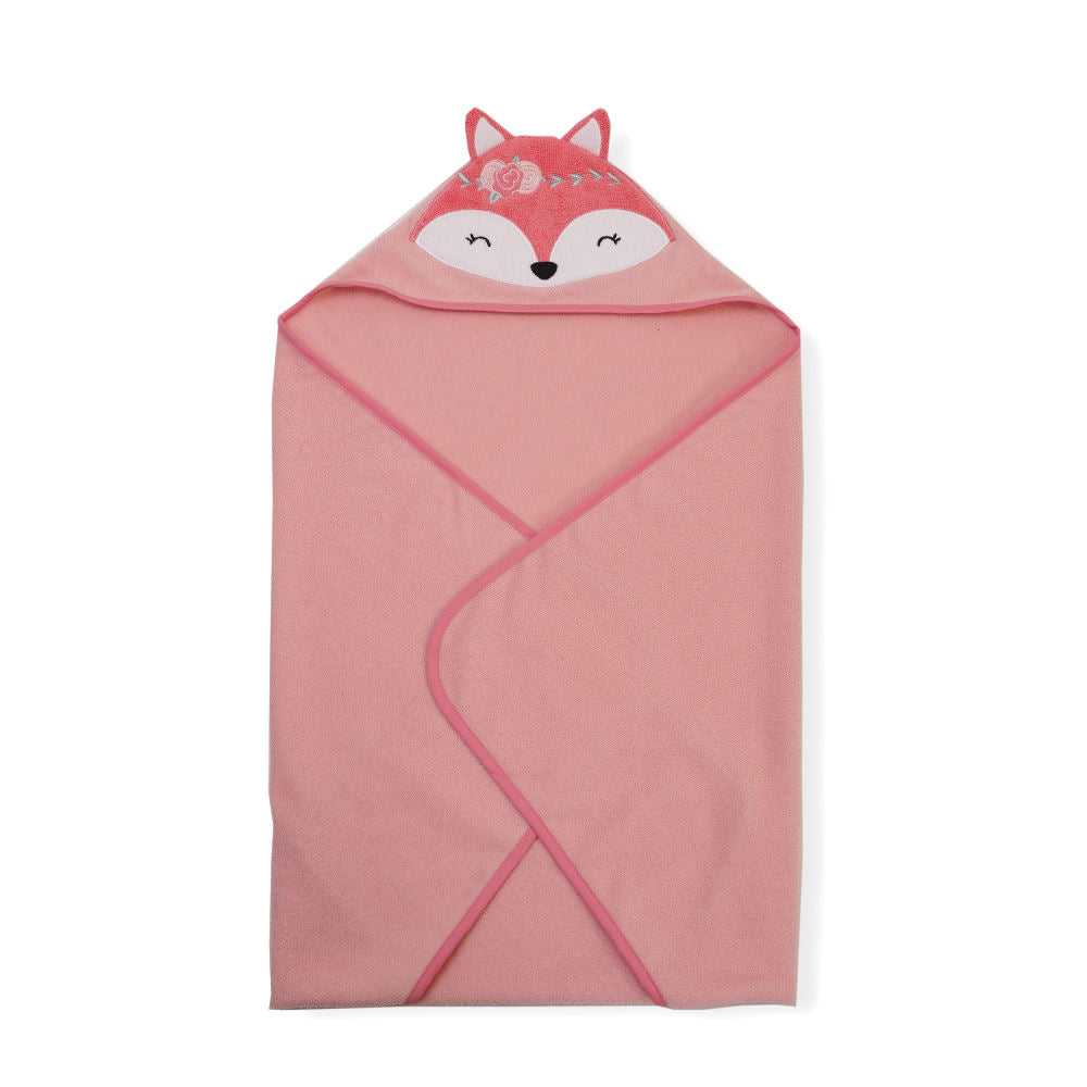 Baby Bath Towel Cartoon Animal Hooded 100% Cotton, Ultra Soft & Absorbent 76 x 76 cm