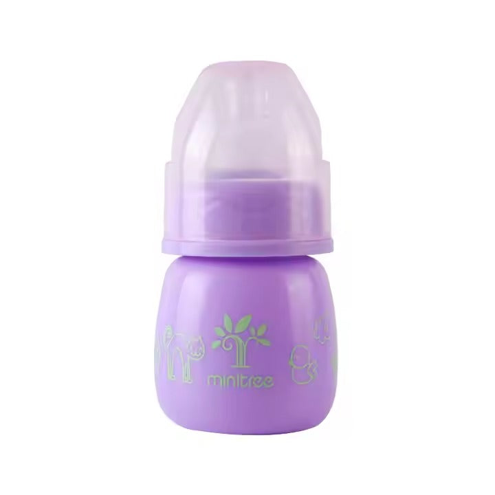 MiniTree Baby Feeding Bottle 60mL (0+ Months) – BPA-Free with Soft Nipple (Color Variants)