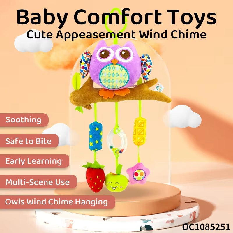 Hanging Rattle Toy Newborn Baby Plush  for Crib, Stroller & Car (168020)