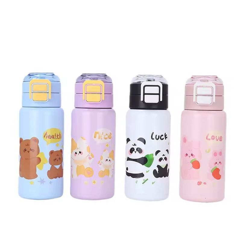 Kids Thermos Bottle Cute Cartoon  | Stainless Steel | 420ml