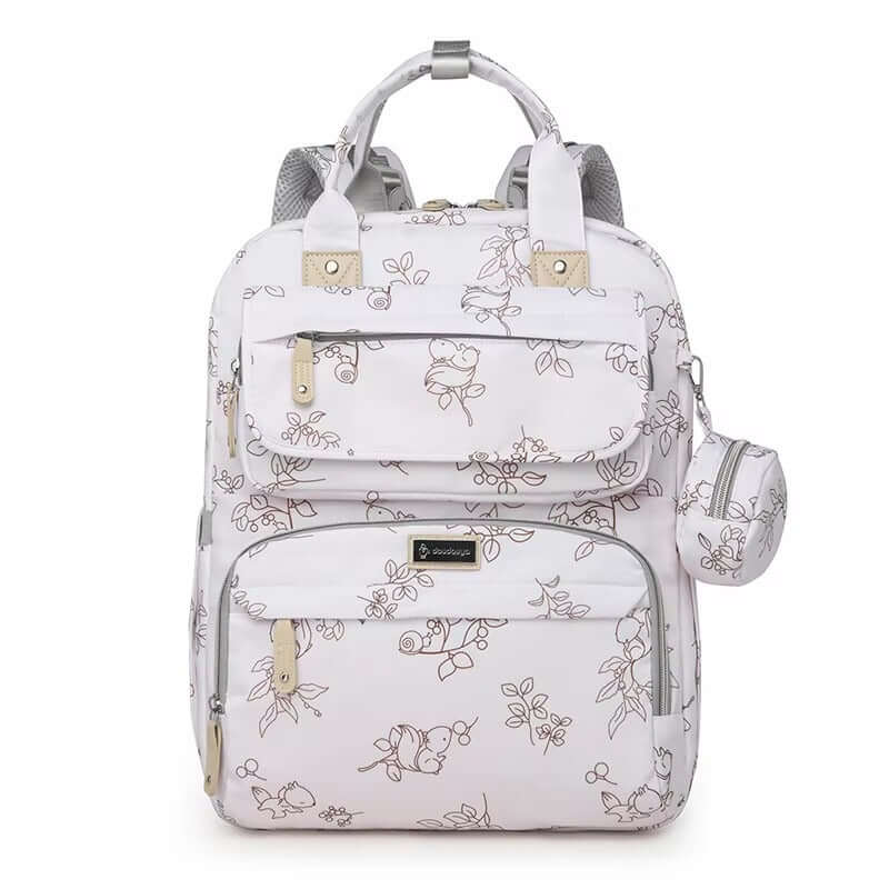 Diaper Backpack bag  with Insulated Bottle Holder & Changing Pad
