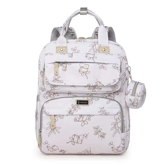 Diaper Backpack bag  with Insulated Bottle Holder & Changing Pad