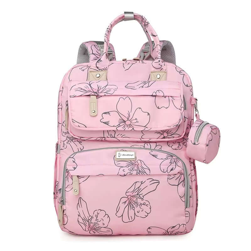 Diaper Backpack bag  with Insulated Bottle Holder & Changing Pad