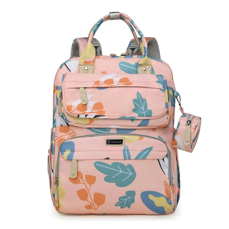 Diaper Backpack bag  with Insulated Bottle Holder & Changing Pad