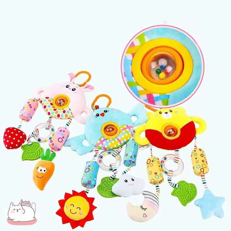 Hanging Toy for Babies Wind Chime Cute Animal Plush Baby Crib