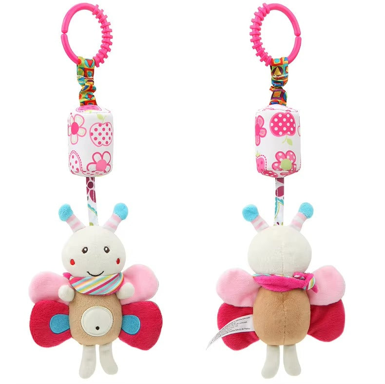Hanging Toy Baby Comfort  – Soft Plush Sensory Toy with Musical Chime & Teether