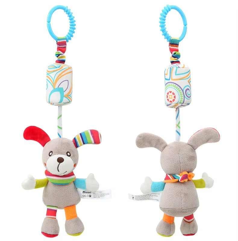 Hanging Toy Baby Comfort  – Soft Plush Sensory Toy with Musical Chime & Teether