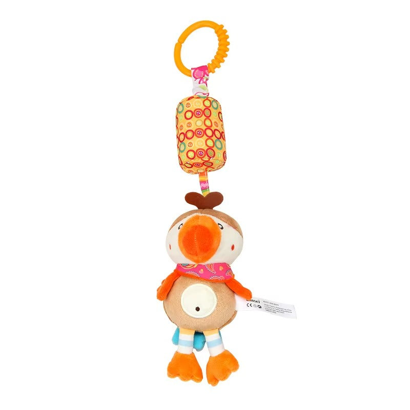 Hanging Toy Baby Comfort  – Soft Plush Sensory Toy with Musical Chime & Teether