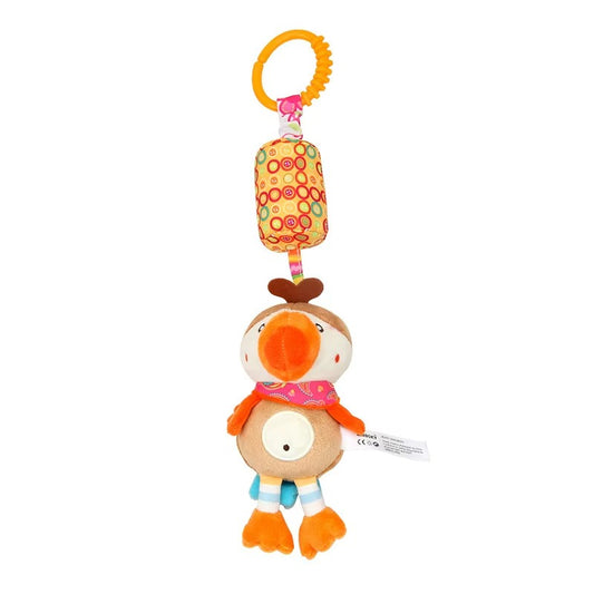 Hanging Toy Baby Comfort  – Soft Plush Sensory Toy with Musical Chime & Teether