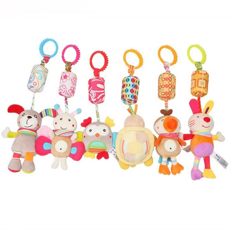 Hanging Toy Baby Comfort  – Soft Plush Sensory Toy with Musical Chime & Teether