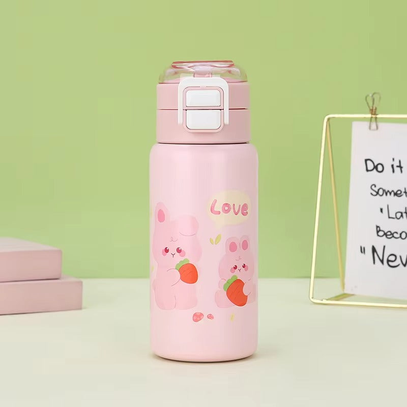 Kids Thermos Bottle Cute Cartoon  | Stainless Steel | 420ml