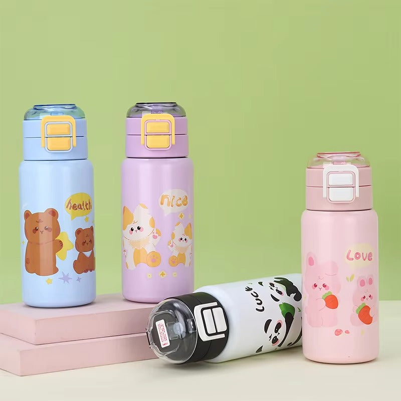 Kids Thermos Bottle Cute Cartoon  | Stainless Steel | 420ml
