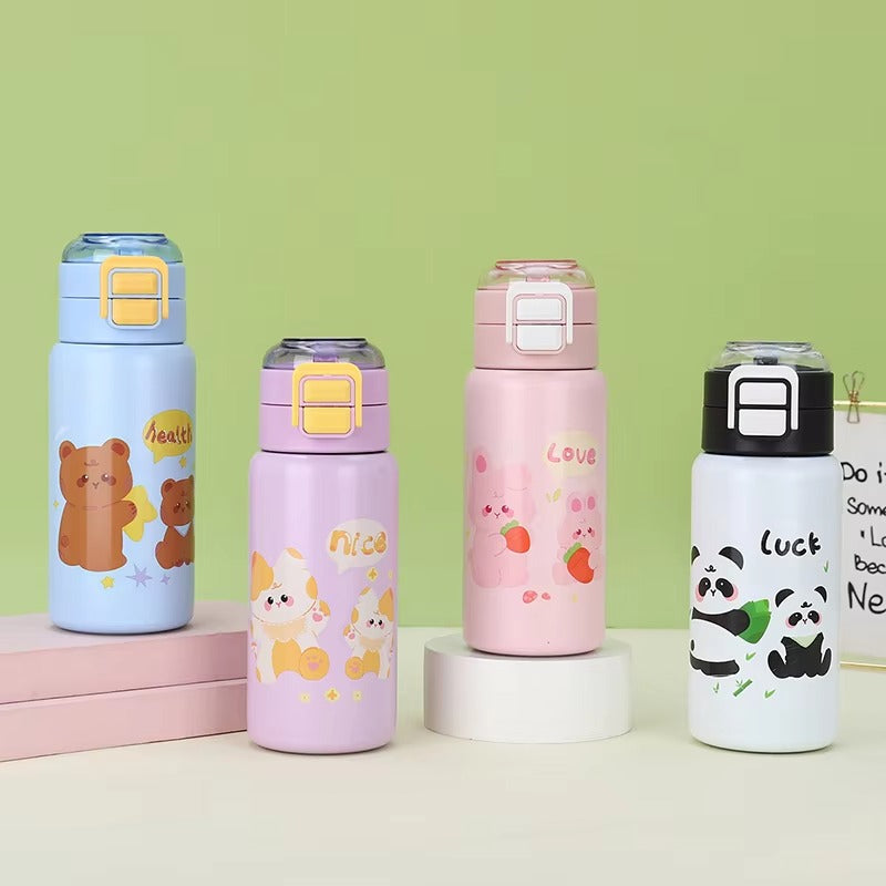 Kids Thermos Bottle Cute Cartoon  | Stainless Steel | 420ml