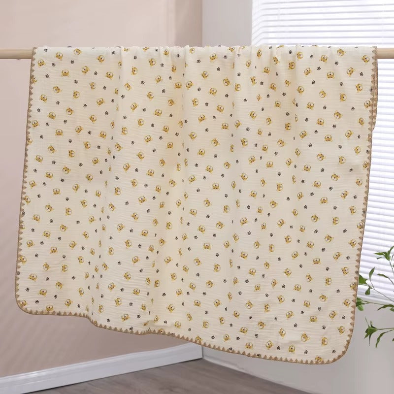 Super Soft Breathable 100% Cotton Baby Muslin Swaddle Blanket – Multi-Print, Lightweight & Skin-Friendly