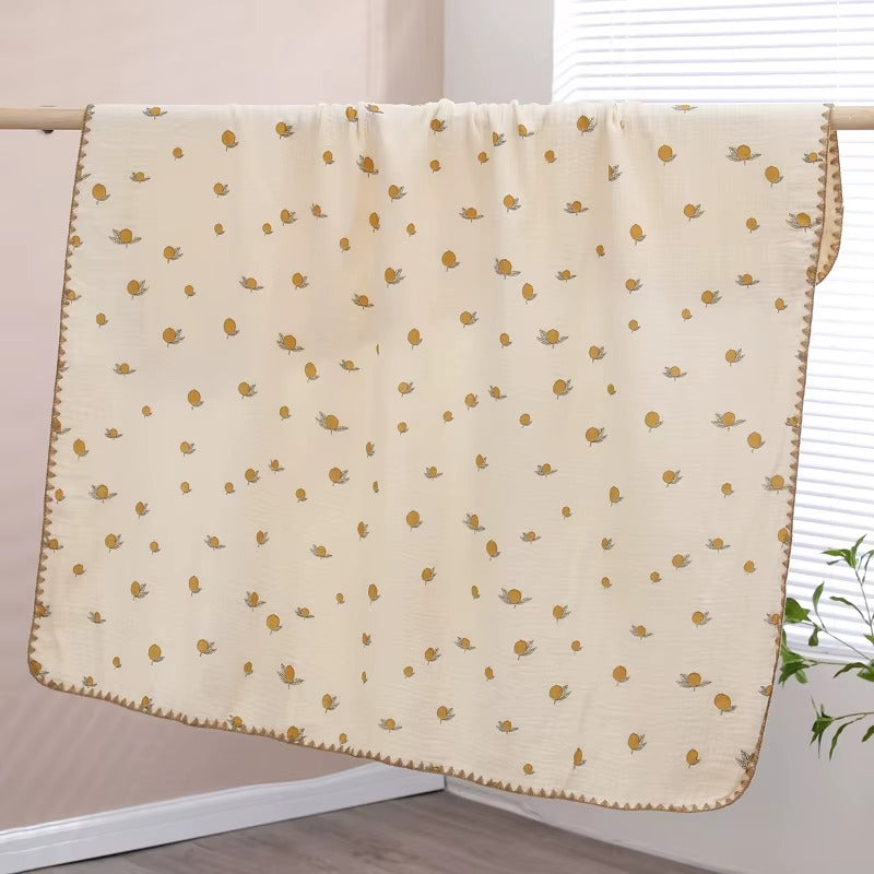 Super Soft Breathable 100% Cotton Baby Muslin Swaddle Blanket – Multi-Print, Lightweight & Skin-Friendly