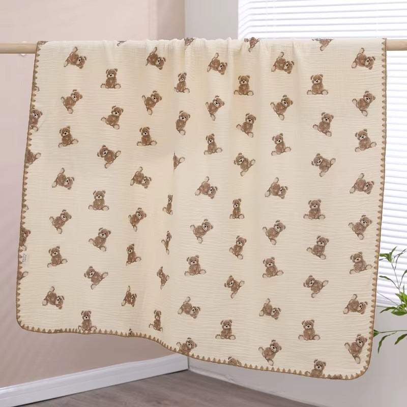 Super Soft Breathable 100% Cotton Baby Muslin Swaddle Blanket – Multi-Print, Lightweight & Skin-Friendly