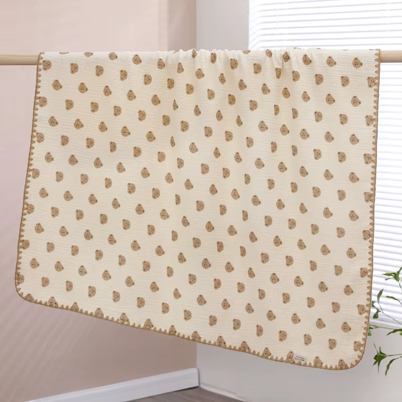 Super Soft Breathable 100% Cotton Baby Muslin Swaddle Blanket – Multi-Print, Lightweight & Skin-Friendly