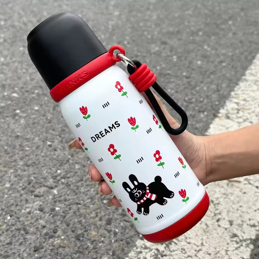 Kids Vacuum Flask Water Bottle Stainless Steel 500ml  Hot & Cold