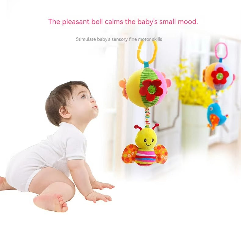 Pull String Musical Hanging Toy for Babies – Soft Plush Crib & Stroller Toy with Soothing Music(H168130