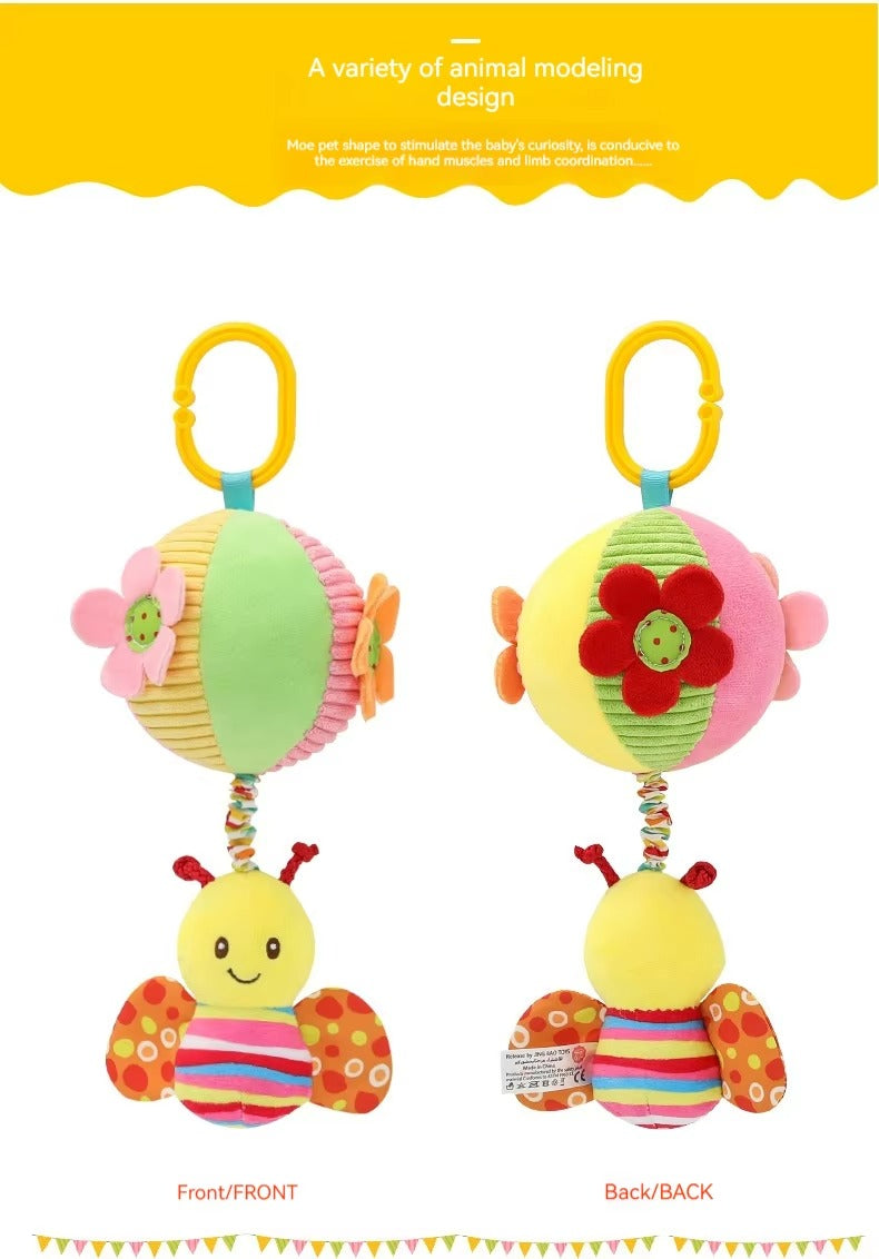 Pull String Musical Hanging Toy for Babies – Soft Plush Crib & Stroller Toy with Soothing Music(H168130