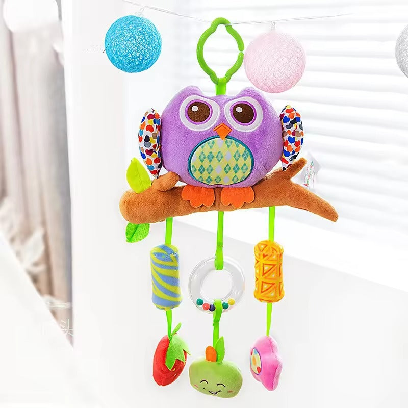 Hanging Rattle Toy Newborn Baby Plush  for Crib, Stroller & Car (168020)