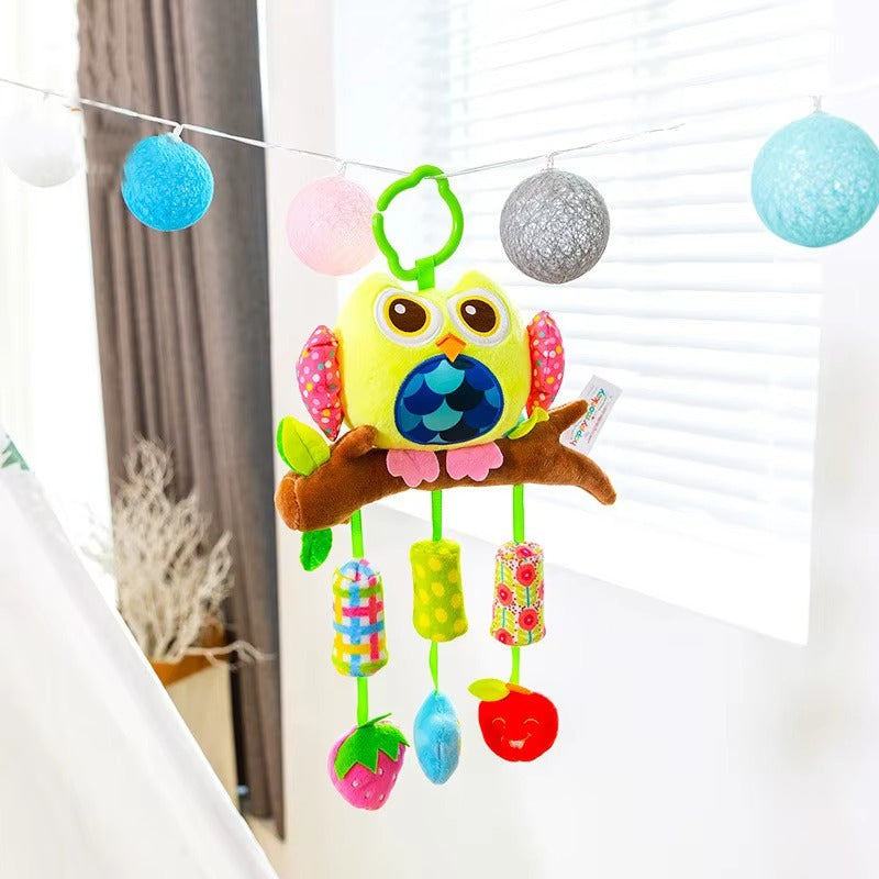 Hanging Rattle Toy Newborn Baby Plush  for Crib, Stroller & Car (168020)
