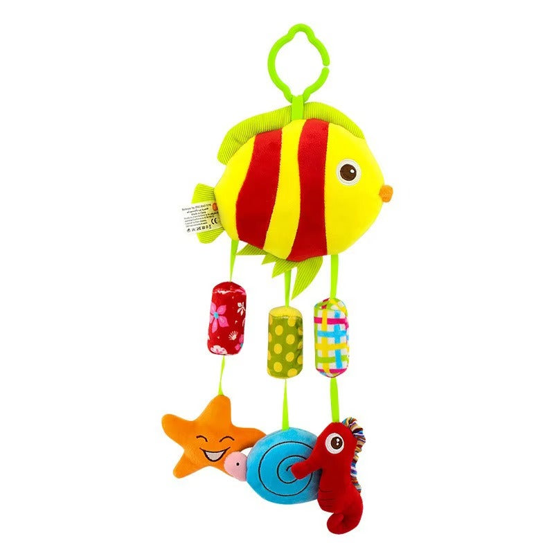 Hanging Rattle Toy Newborn Baby Plush  for Crib, Stroller & Car (168020)