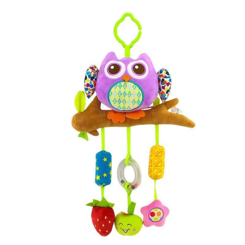 Hanging Rattle Toy Newborn Baby Plush  for Crib, Stroller & Car (168020)