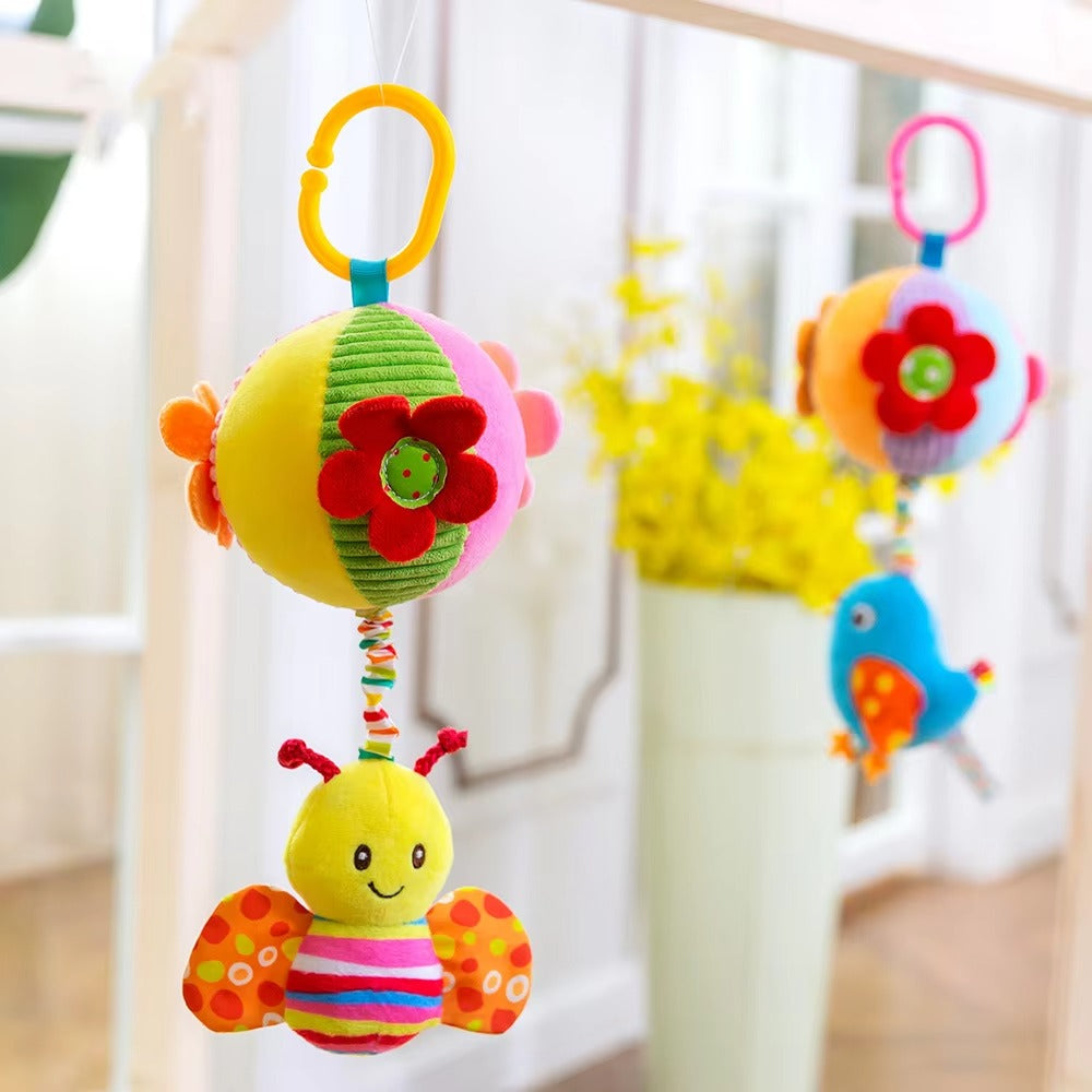 Pull String Musical Hanging Toy for Babies – Soft Plush Crib & Stroller Toy with Soothing Music(H168130