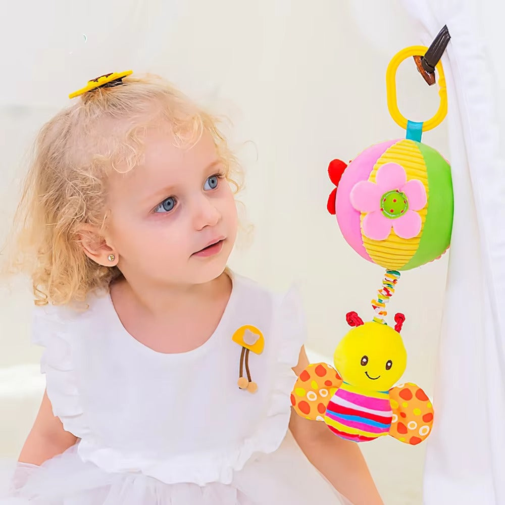 Pull String Musical Hanging Toy for Babies – Soft Plush Crib & Stroller Toy with Soothing Music(H168130