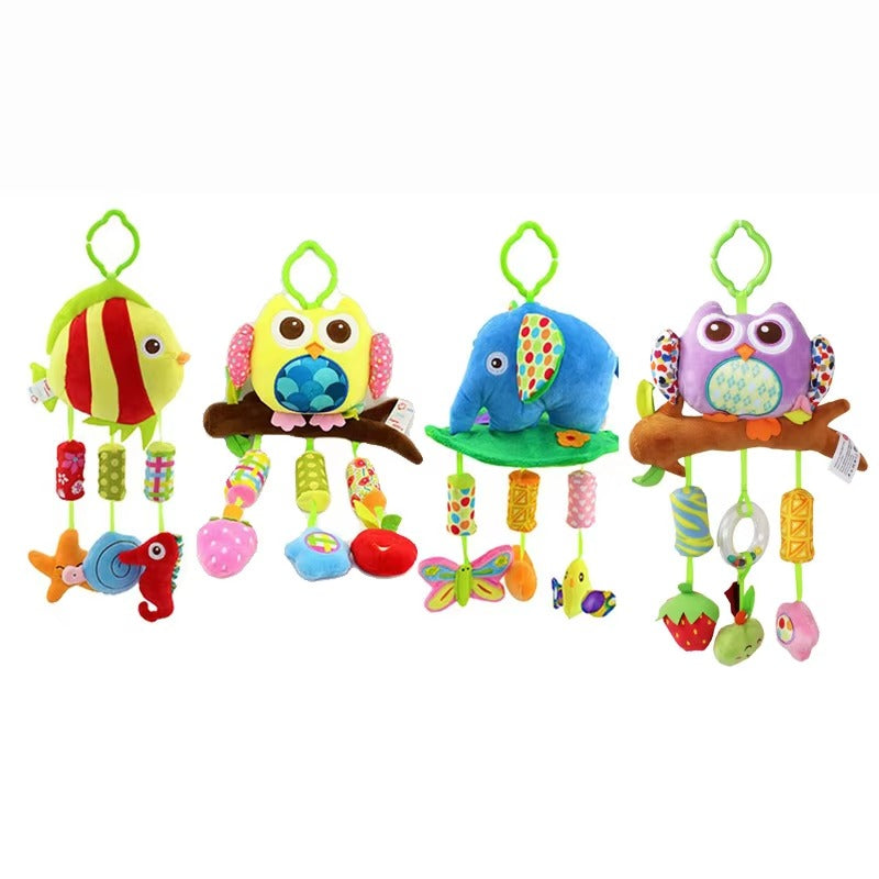 Hanging Rattle Toy Newborn Baby Plush  for Crib, Stroller & Car (168020)