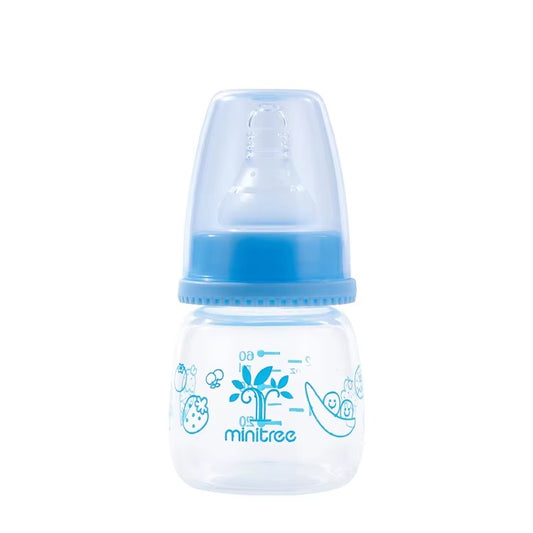 MiniTree Baby Feeding Bottle 60mL (0+ Months) – Soft Silicone Nipple, BPA-Free