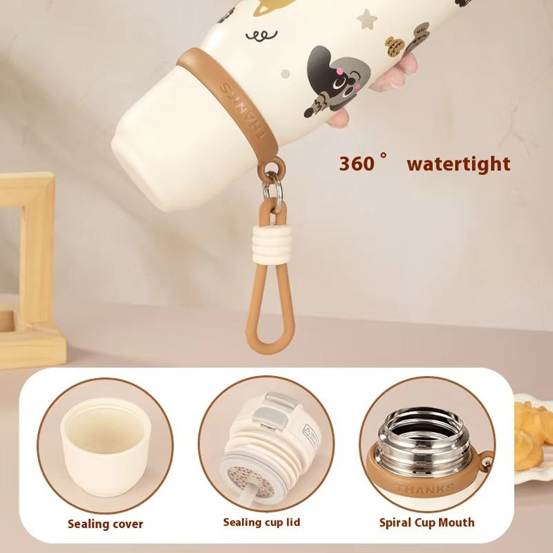 Kids Vacuum Flask Water Bottle Stainless Steel 500ml  Hot & Cold