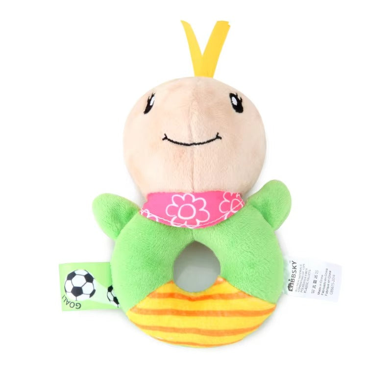 Baby Rattle Sensory Plush Toys for Babies | Soft Handbell, Crinkle & Squeaky Early Development Shakers