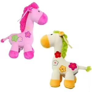 Baby Pulling Toy Pull String Musical Giraffe Toy – Soothing Music Plush Toy for Babies (J110)
