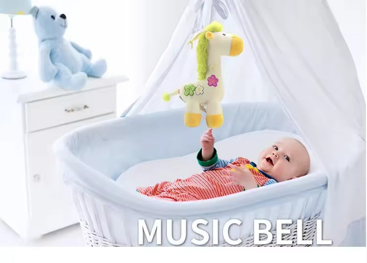 Baby Pulling Toy Pull String Musical Giraffe Toy – Soothing Music Plush Toy for Babies (J110)